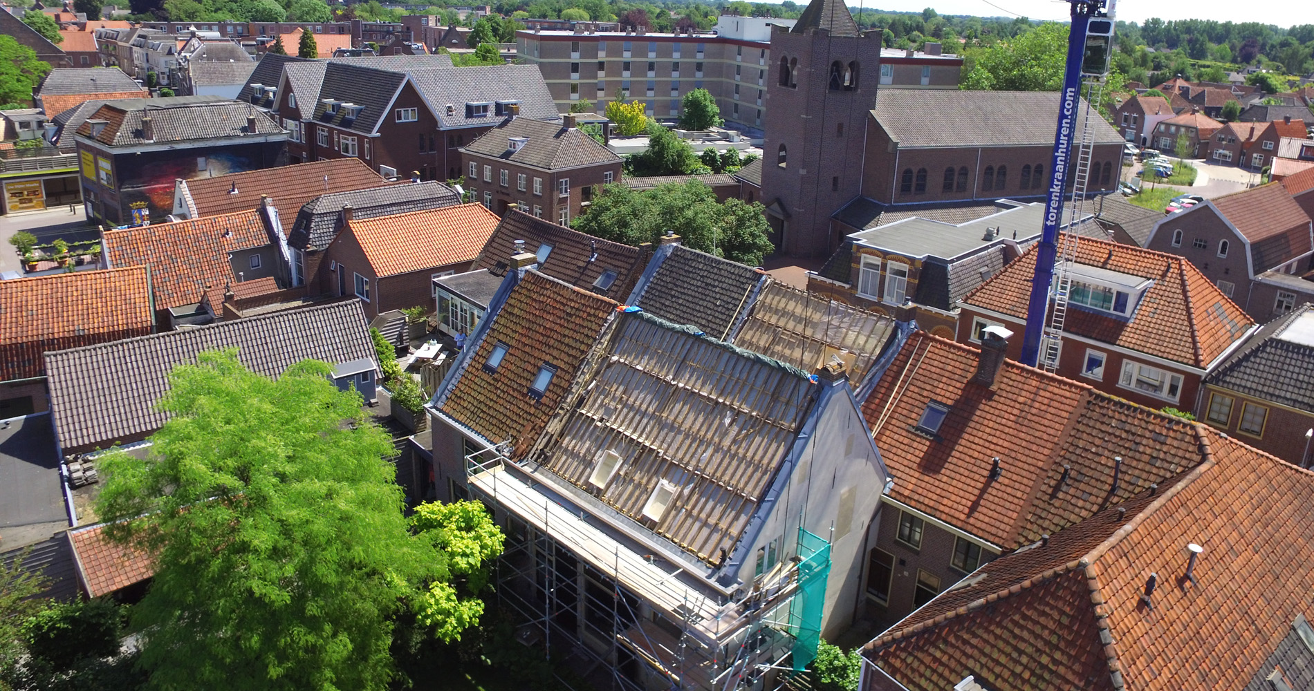Dakrenovatie door Van Dasselaar in het historische centrum van Nijkerk
